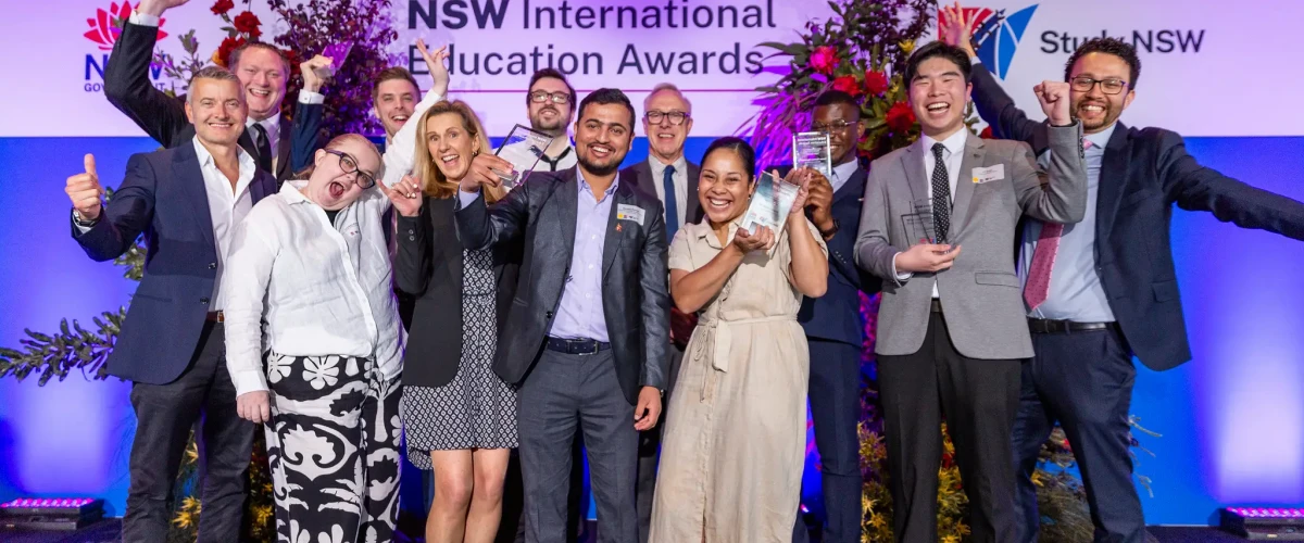 Winners at 2023 NSW International Student Awards